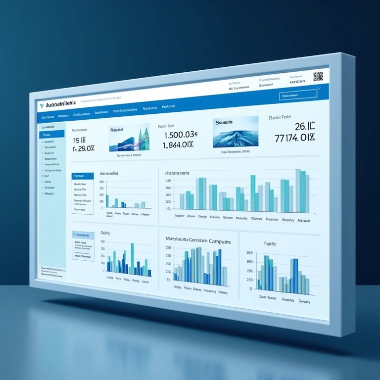 Software de automação de marketing em uso.