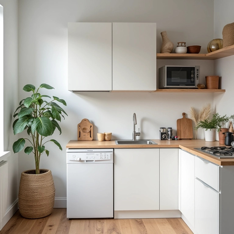 Studio organizado e livre de desnecessário.