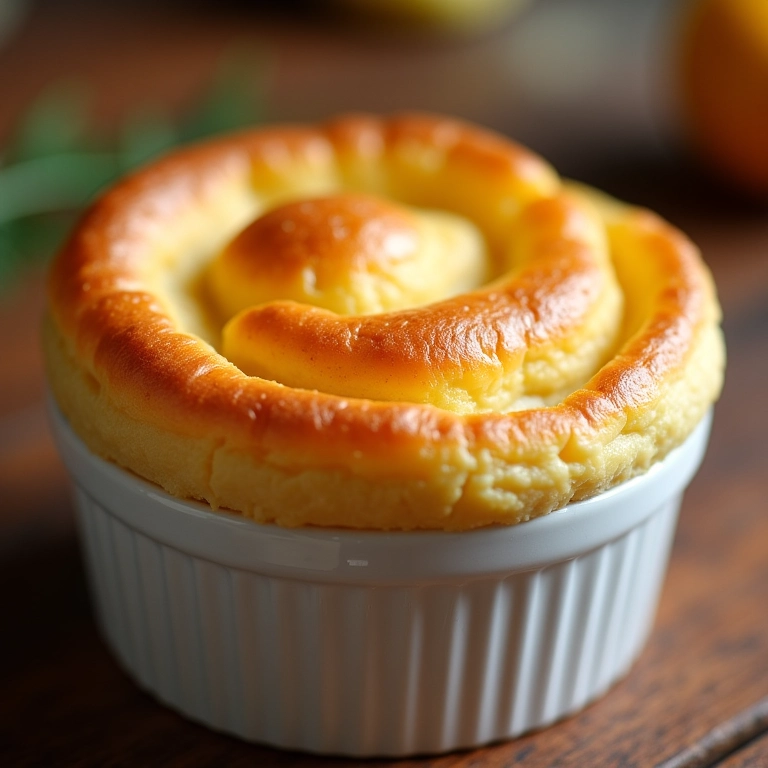 Suflê de cenoura e batata fofinho.