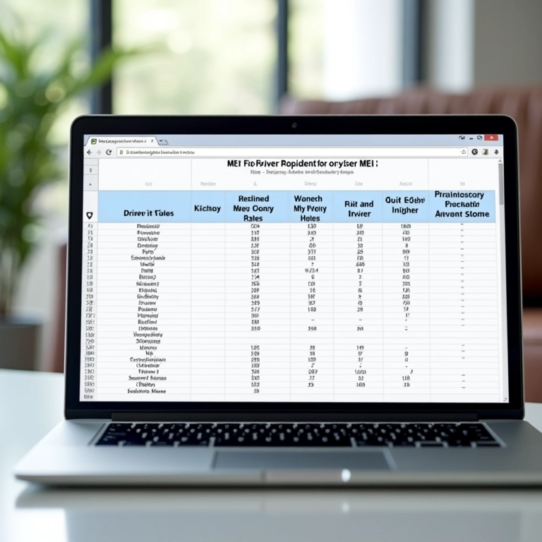 Tabela de impostos MEI para motoristas.