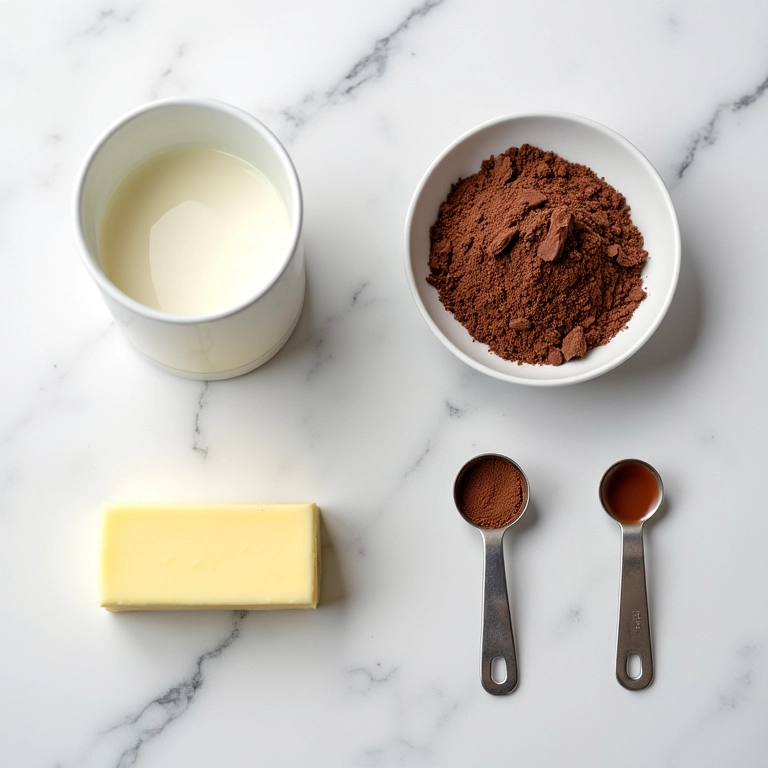 Tabela de ingredientes e medidas para brigadeiro.