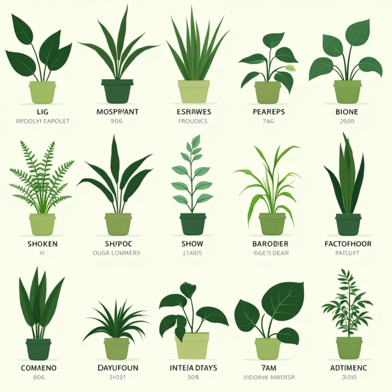 Tabela de plantas tolerantes à pouca luz.