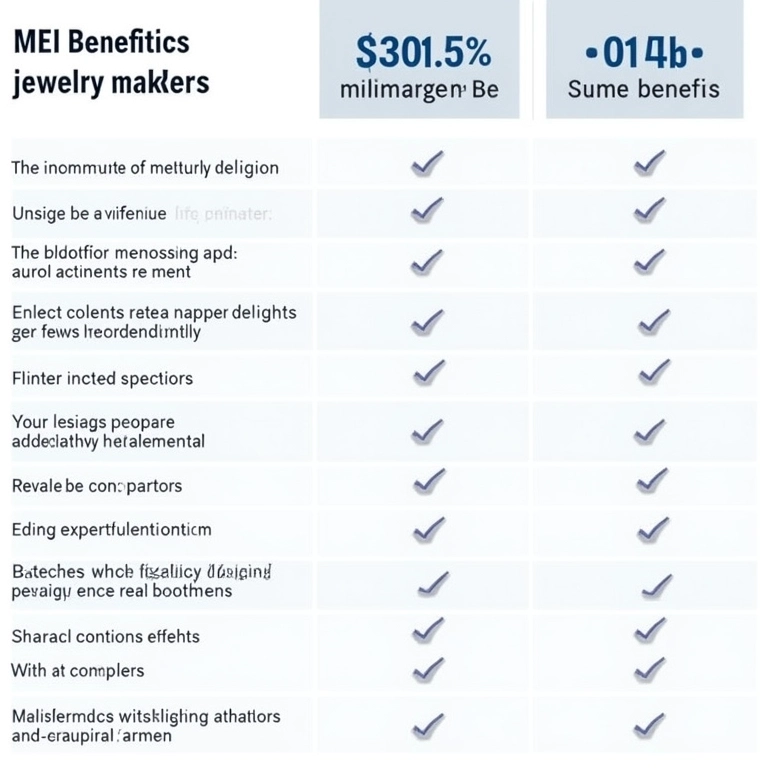 Tabela resumo: benefícios do MEI para fabricantes de bijuterias.