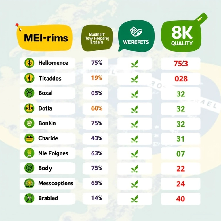 Tabela resumo com os benefícios de ser MEI para artesãos de brinquedos.