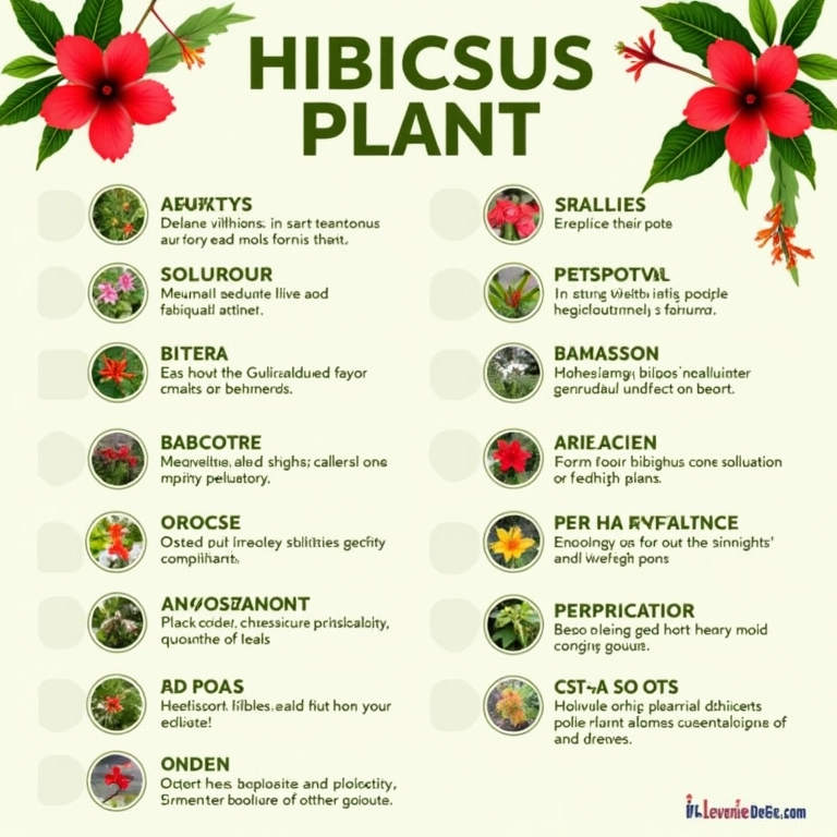 Tabela resumo de cuidados com hibisco.