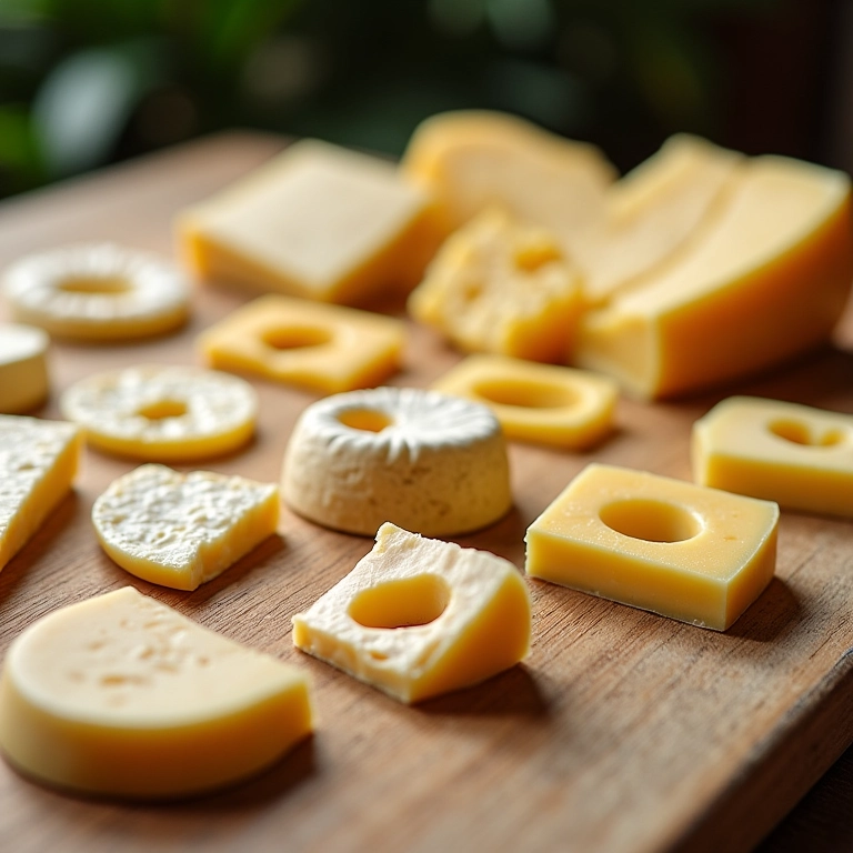 Tabela resumo dos queijos com furos: guia prático.