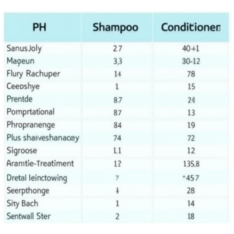 Tabela resumo: pH de produtos para acidificação capilar.