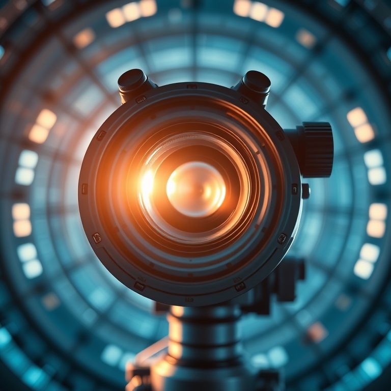 Telescópio usando reflexão da luz.