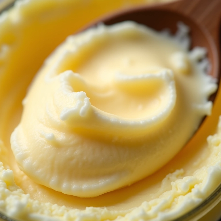 Textura rica da manteiga corporal, nutrição intensa.