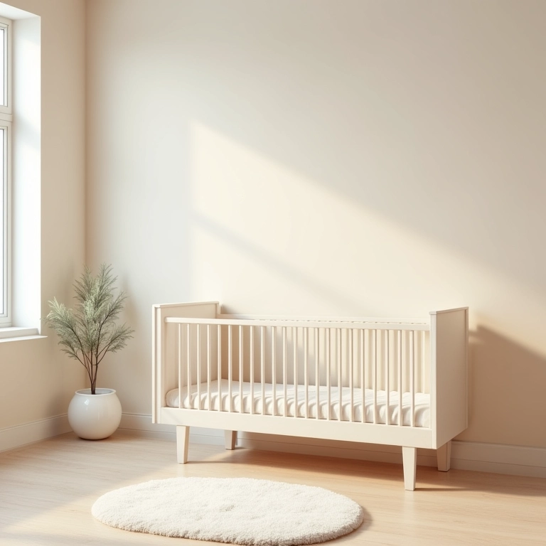 Tintas Suvinil Família Protegida no quarto do bebê.