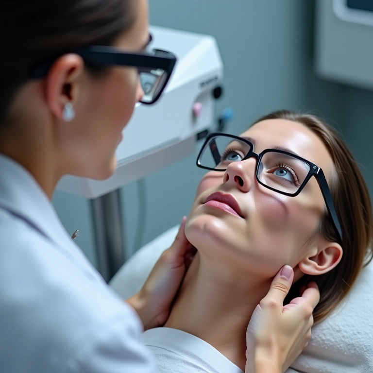 Tratamento de cicatrizes de acne com laser fracionado.