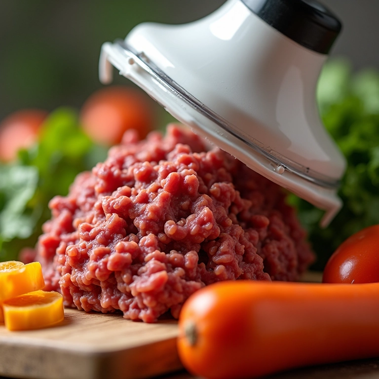 Triturador de alimentos manual.