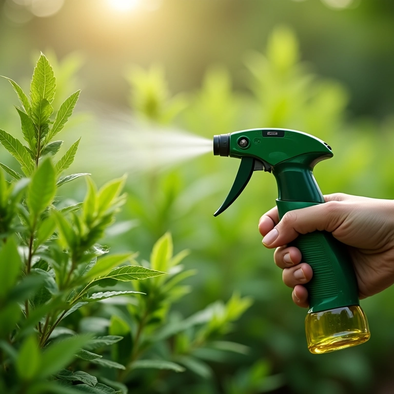 Uso combinado de calda de nim e armadilhas adesivas.