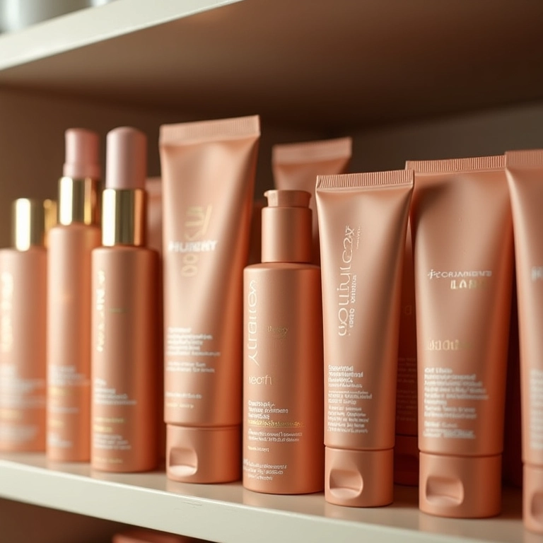 Variedade de autobronzeadores para diferentes tons de pele.