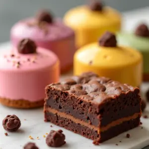 Doces Fit Receitas Saudáveis E Sem Culpa Variedade de doces fit saudáveis e coloridos, representando opções sem culpa para uma alimentação equilibrada.