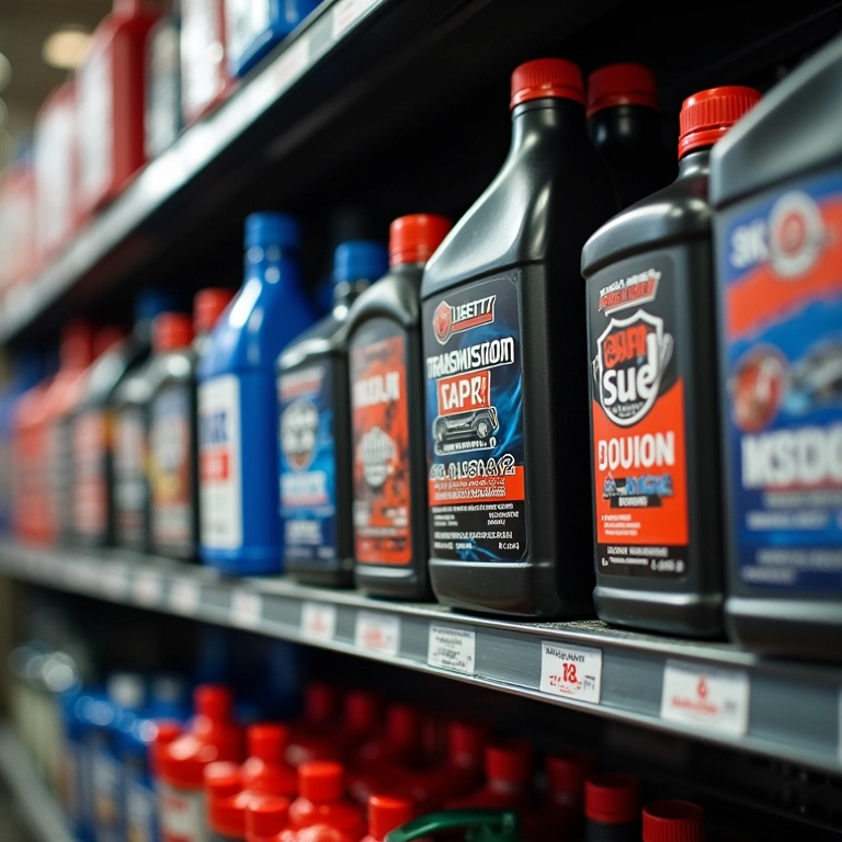 Variedade de marcas de óleo para câmbio manual.