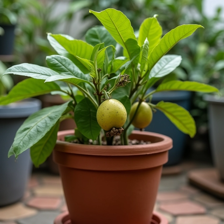 Vaso grande de terracota ideal para o cultivo de maracujá.