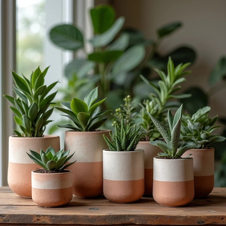 Vasos ideais para plantar inhame da costa.