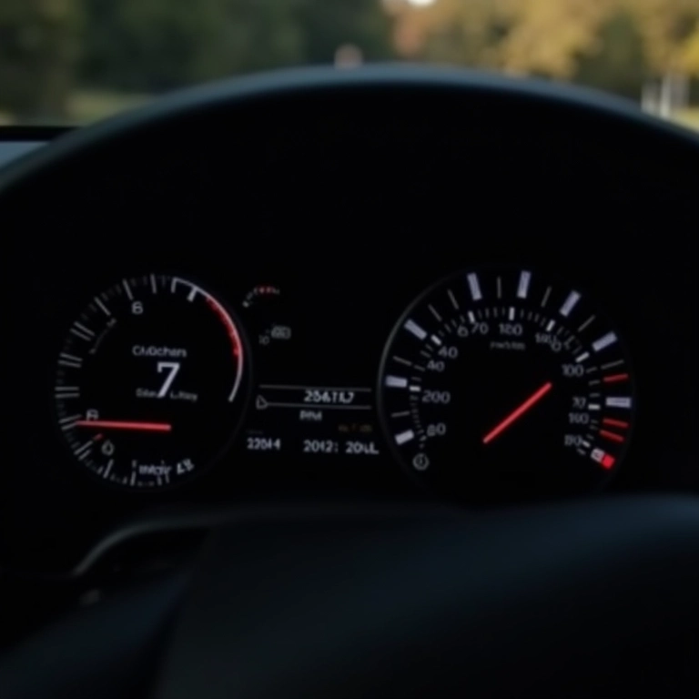 Velocímetro e RPM mostrando variação suave.