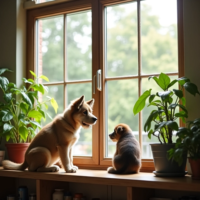 Ventilação adequada para evitar odores desagradáveis em pet shops.