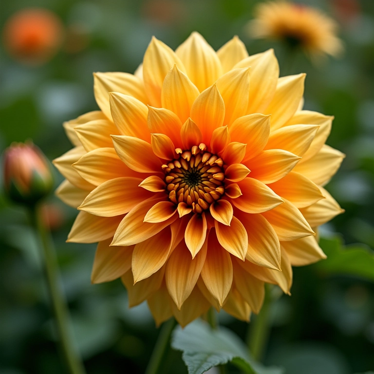 Verificando a umidade do solo das dálias.