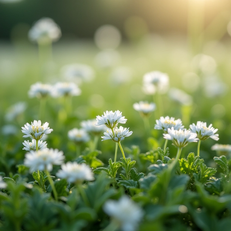 Véu de Noiva delicado com pequenas flores brancas.
