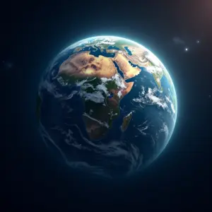 O Que É Um Buraco Na Camada De Ozônio Ameaças E Recuperação Ambiental Visão aérea dramática da Terra mostrando a camada de ozônio enfraquecida.