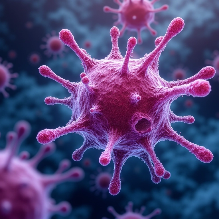 Visão microscópica da transdiferenciação celular, um processo vital para a longevidade.