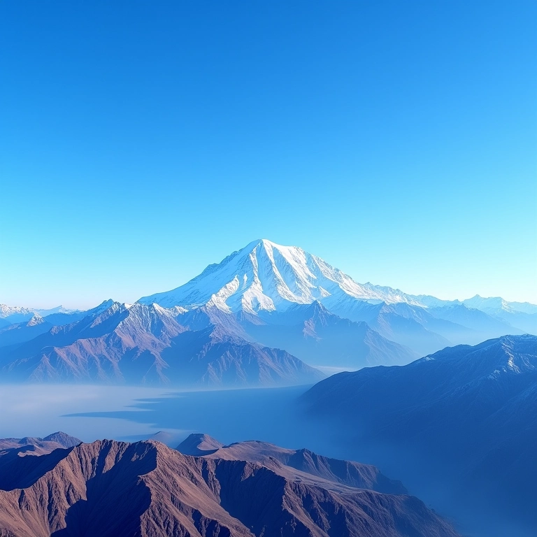 Vista panorâmica do Aconcágua, o gigante da América.