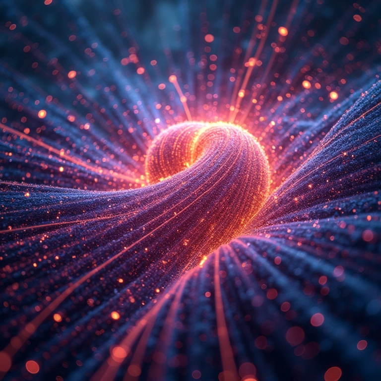 Visualização da Teoria das Cordas com dimensões extras.