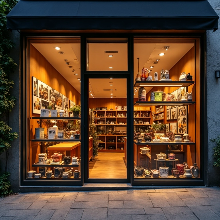 Vitrines irresistíveis que atraem clientes para a loja.