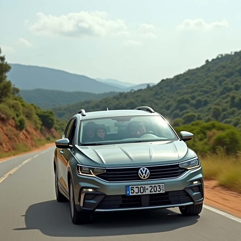 Volkswagen Gol 2025 repaginado em estrada brasileira.