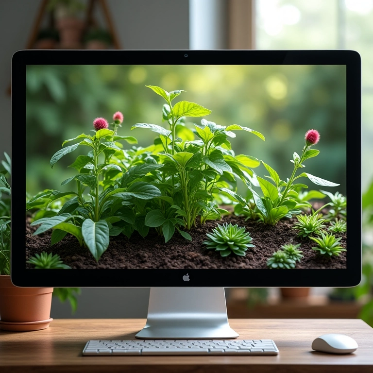 website que mostra plantas à venda