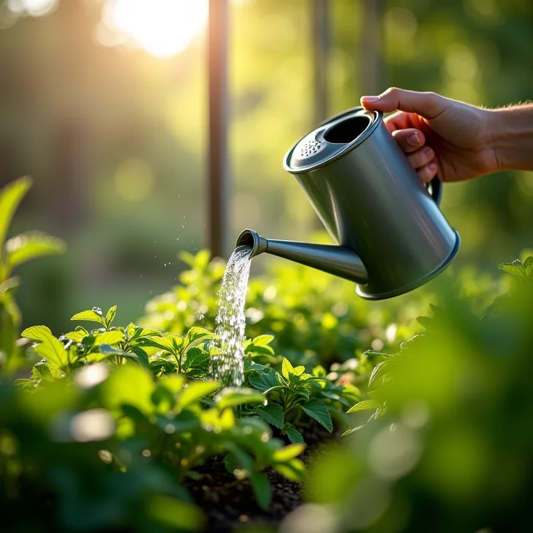 Acesso fácil à água para irrigação da horta vertical