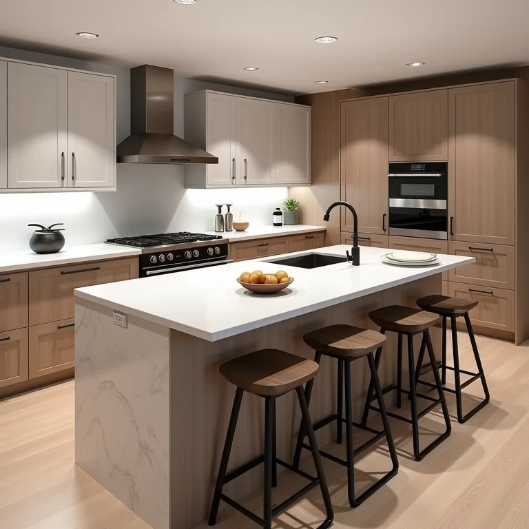 Altura ideal da bancada da cozinha americana