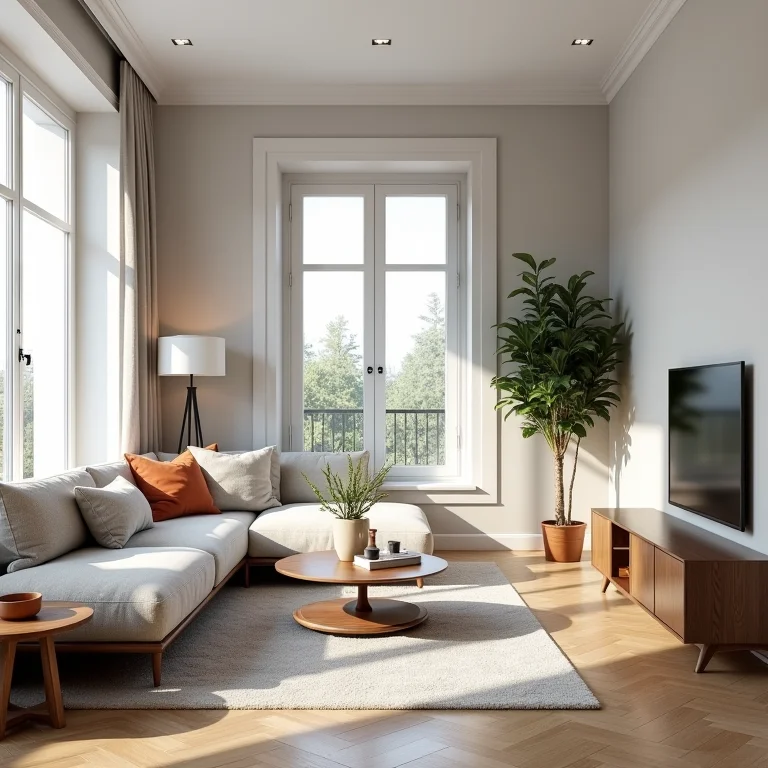 Apartamento moderno valorizado com mobiliário elegante