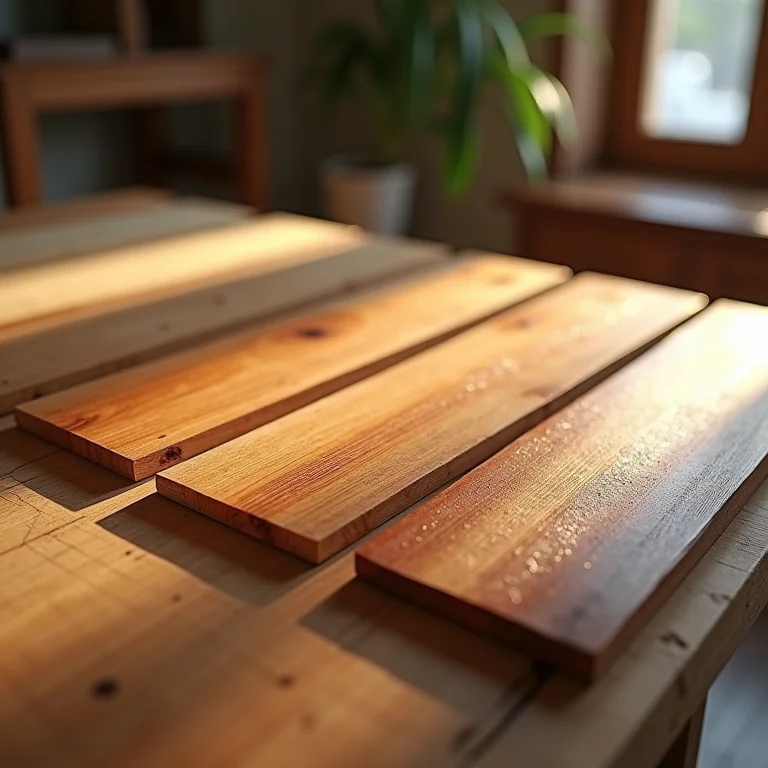 Aplicação de revestimentos resistentes à água em amostras de madeira