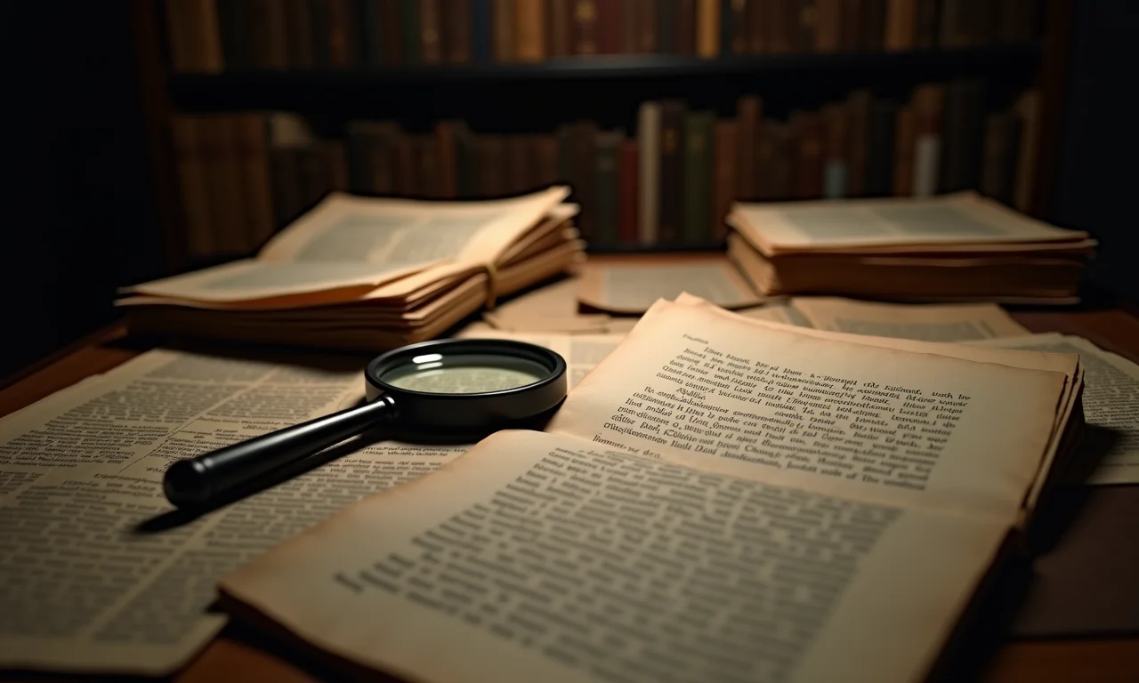 Arquivo histórico com manchete de caso famoso de plágio.