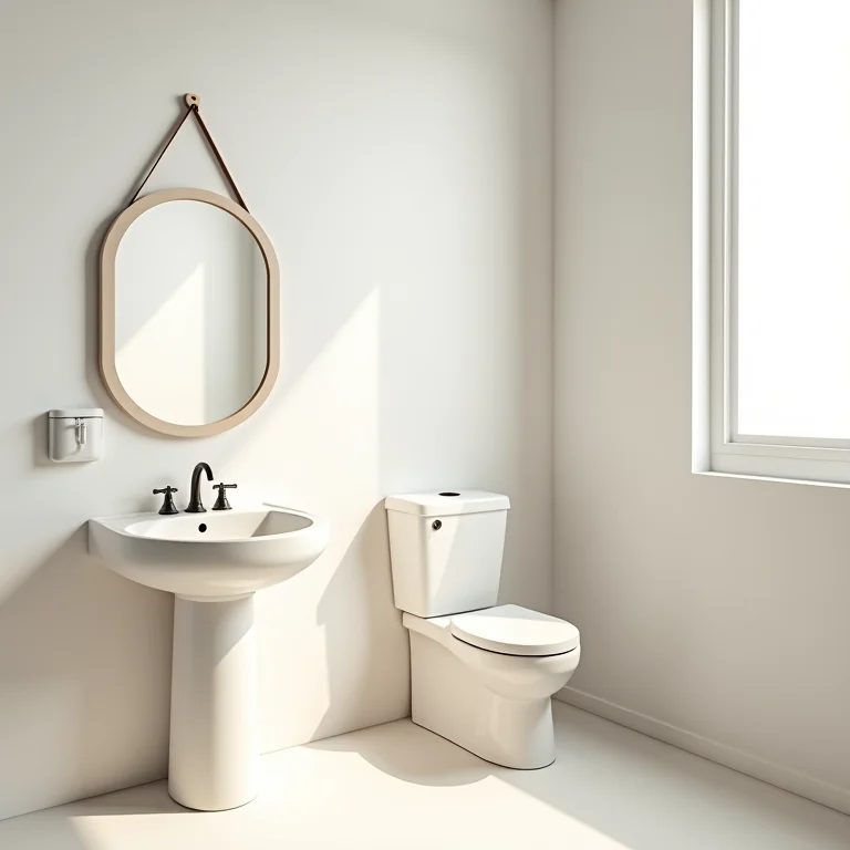 Banheiro infantil com altura adequada para crianças