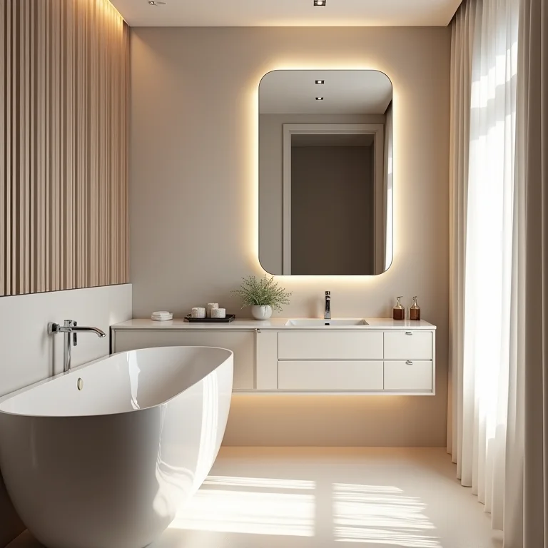 Banheiro pequeno sem espelhos