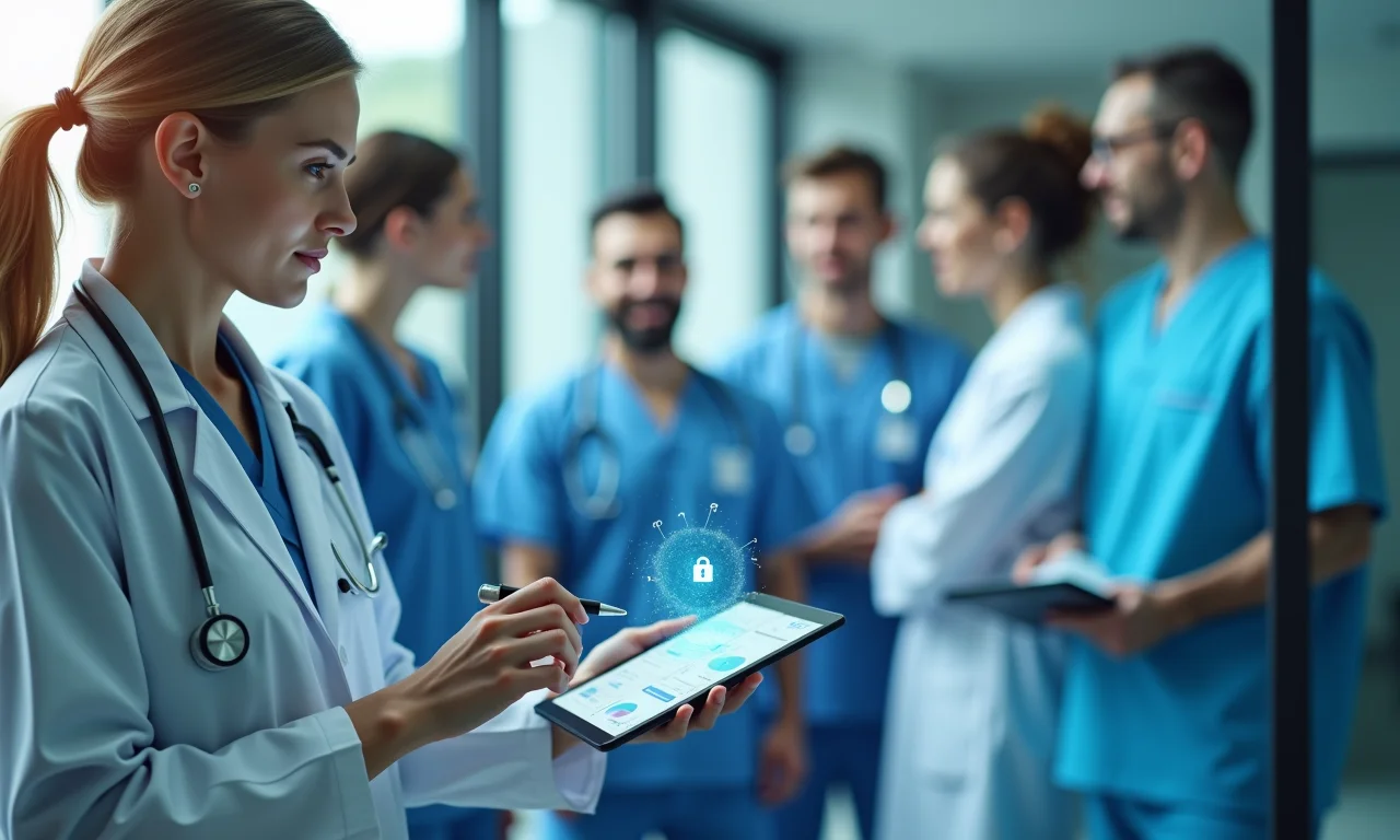 Blockchain protegendo dados médicos no Brasil.