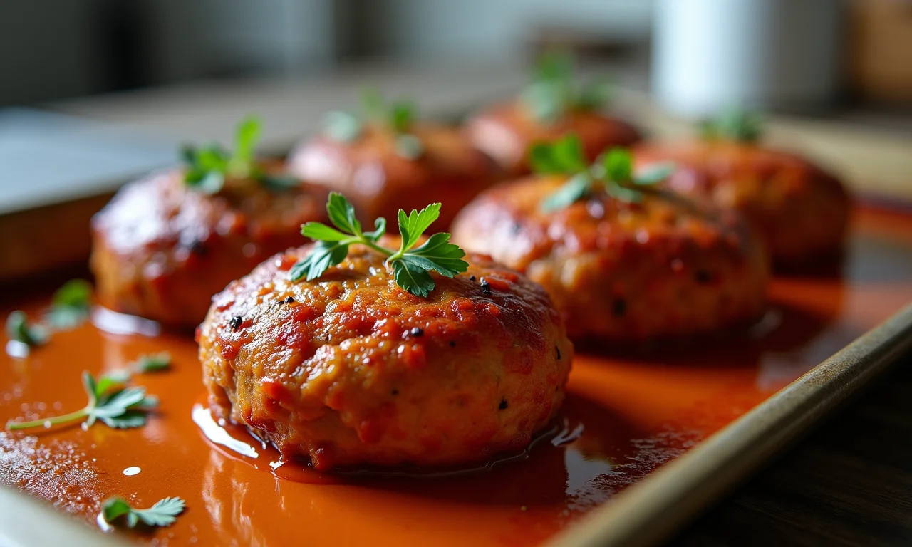 Bolinhos de carne assados, uma opção mais saudável.