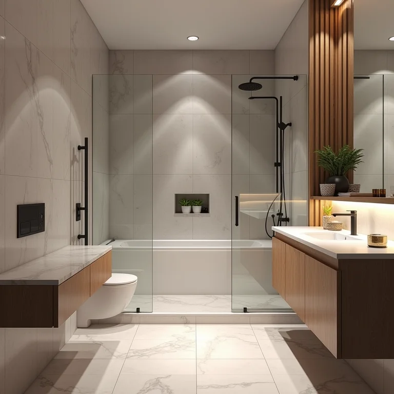 Box inadequado em banheiro pequeno