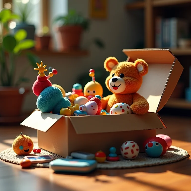 Brinquedos inadequados para a idade em quarto infantil