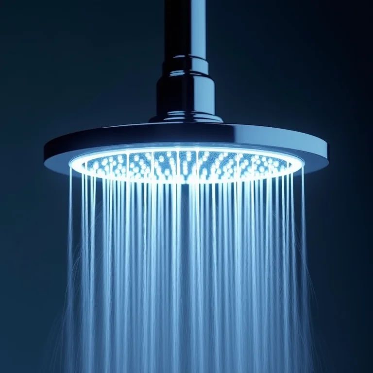 Chuveiro com LED com boa vedação para evitar vazamentos.