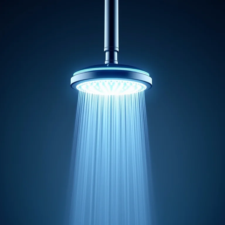 Chuveiro LED com sensor de temperatura