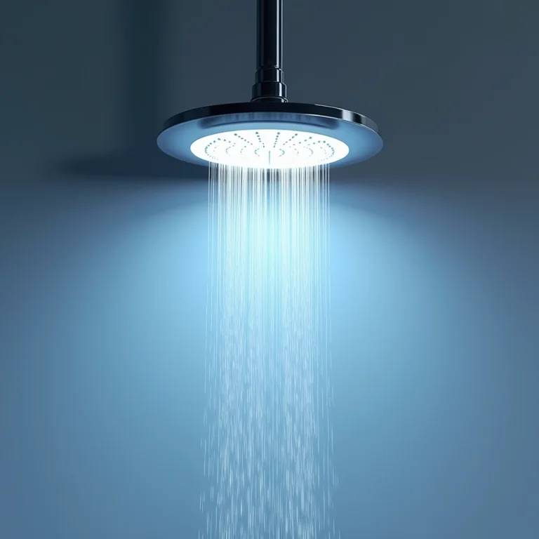 Chuveiro LED eco-friendly com medidor de fluxo de água