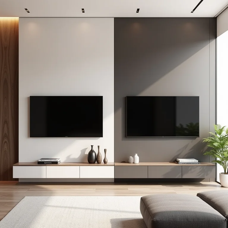 Comparativo de painéis de TV: cores claras vs. cores escuras