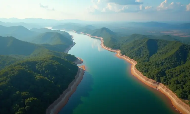 Comparativo dos rios Amazonas e Nilo, mostrando a disputa pela maior extensão.