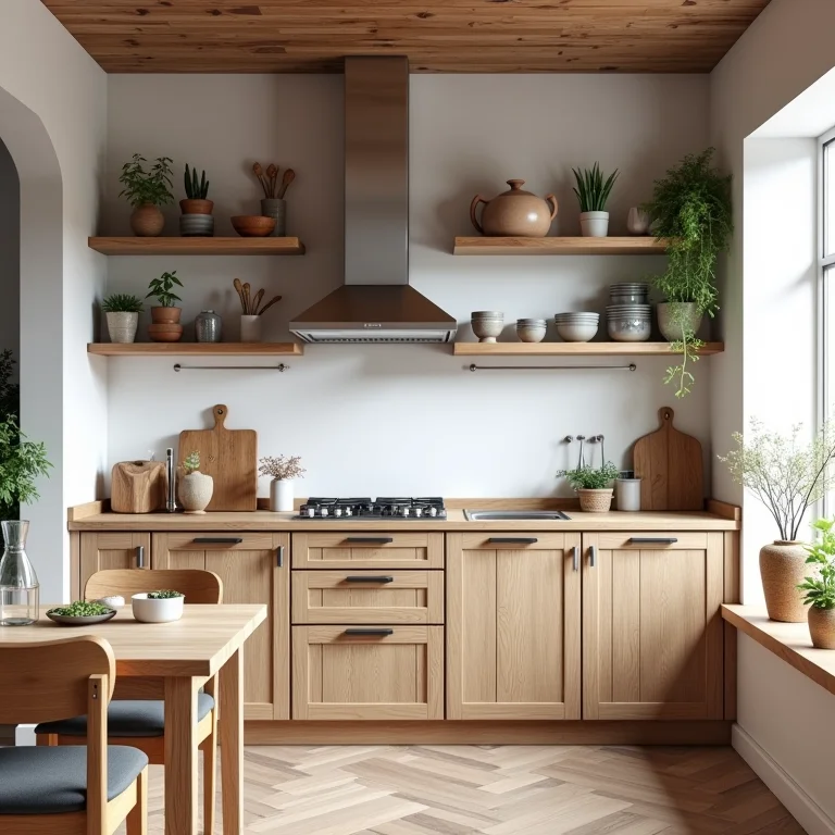 Cozinha planejada rústica e barata com soluções DIY